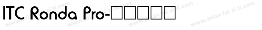 ITC Ronda Pro字体转换